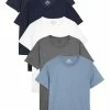 Next Herren FIVE PACK - T-Shirt Basic - Blue