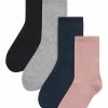Next Damen CUSHION SOLE ANKLE SOCKS 4 PACK - Socken - Black