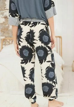 Next SHORT SLEEVE BUBBLE HEM - Nachtwäsche Set - Blue Patchwork Floral | Damen