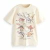 Next Kinder GRAPHIC - T-Shirt Print - Cream Dinosaurs