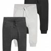 Next Unisex 3 PACK - Jogginghose - Black/grey