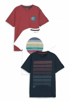 Next 3 PACK - T-Shirt Print - Red | Herren