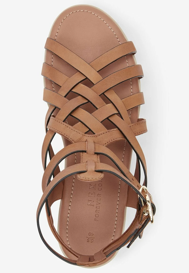 Next Damen Keilsandalette - Tan – Bild 4