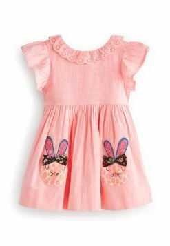 Next Kinder CHARACTER APPLIQUE - Freizeitkleid - Pink Bunny