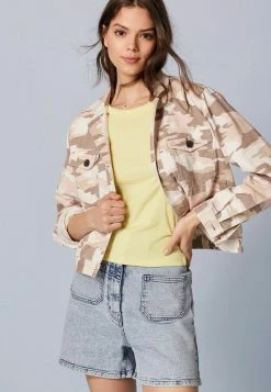 Next Damen Jeansjacke - Pink Camo
