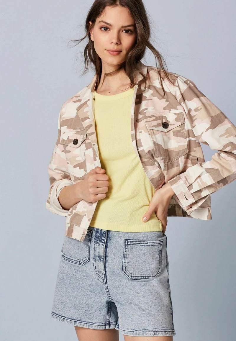 Next Damen Jeansjacke - Pink Camo
