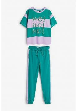 Next Damen SHORT SLEEVE - Nachtwäsche Set - Green