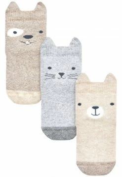 Next Unisex 3 PACK - Socken - Neutral Brown Animal
