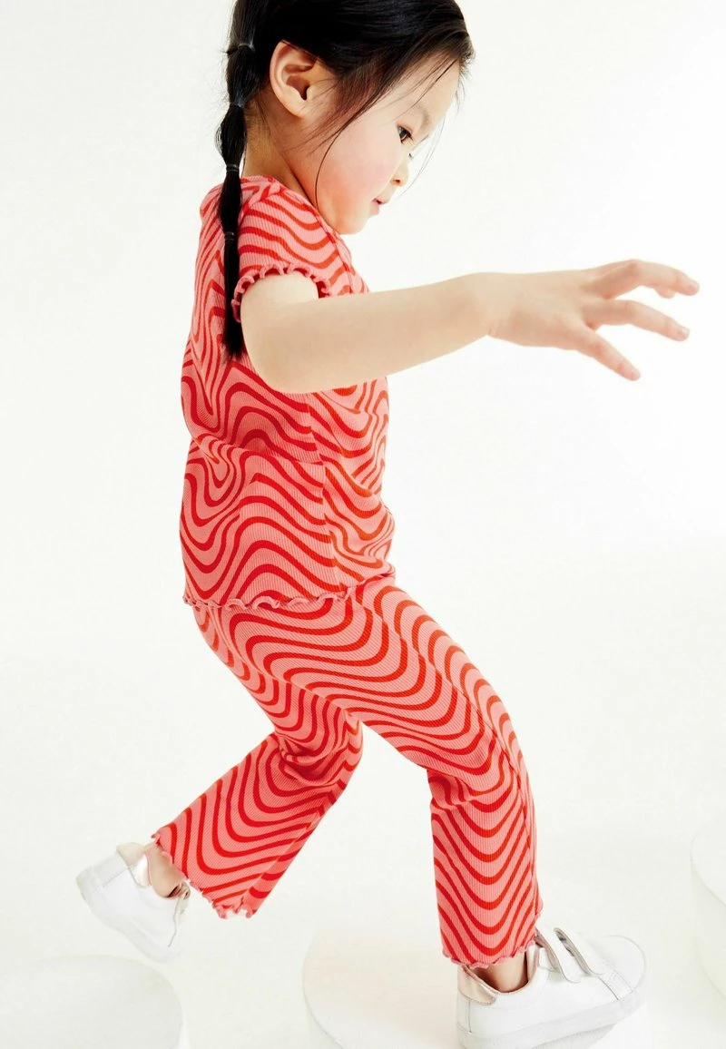 Next Kinder SET - Stoffhose - Red Wave – Bild 4