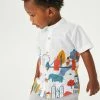 Next Kinder BORDER PRINT SHORT SLEEVE - Hemd - White