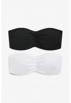 Next Damen JAMIE COTTON BANDEAU BRAS 2 PACK - Trägerloser/variabler BH - Black