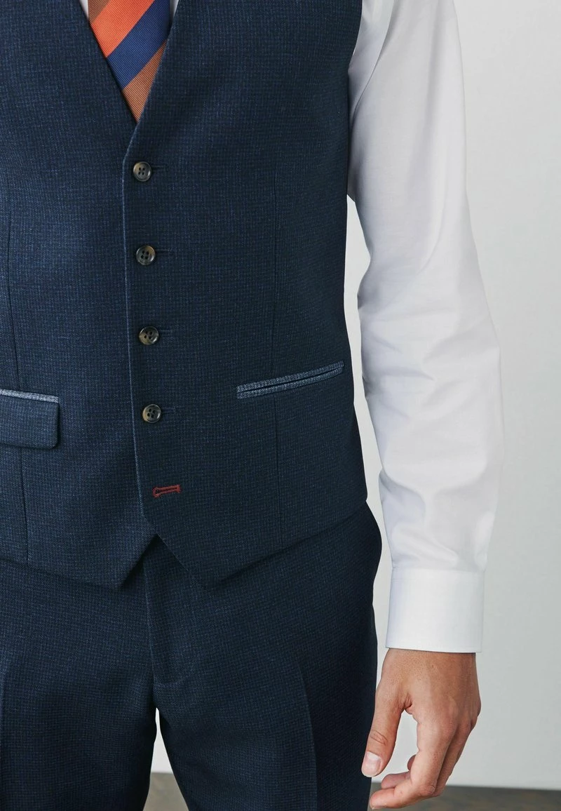 Next Herren PUPPYTOOTH - Weste - Navy Blue – Bild 3