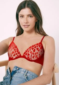 Next Damen HEART EMBROIDERED - Bügel BH - Red