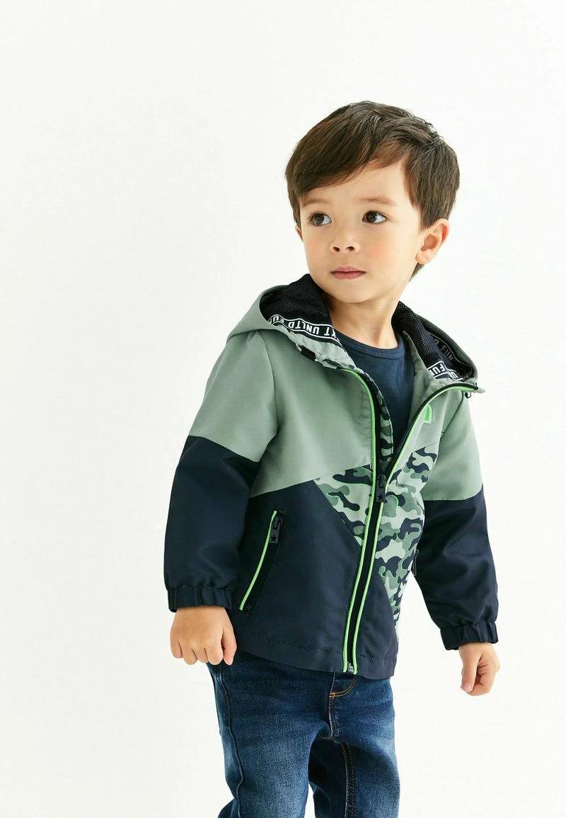 Next Kinder SHOWER RESISTANT CAMOUFLAGE COLOURBLOCK - Übergangsjacke - Blue – Bild 2