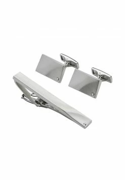 Next Herren DIAMANTé - Manschettenknopf - Silver