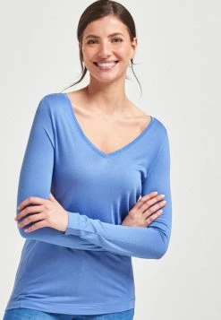Next Langarmshirt - Light Blue | Damen