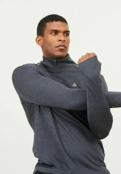 Next Herren Langarmshirt - Charcoal Grey