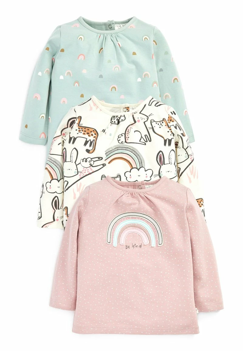 Next Kinder 3 PACK LONG SLEEVED - Langarmshirt - Multi Coloured