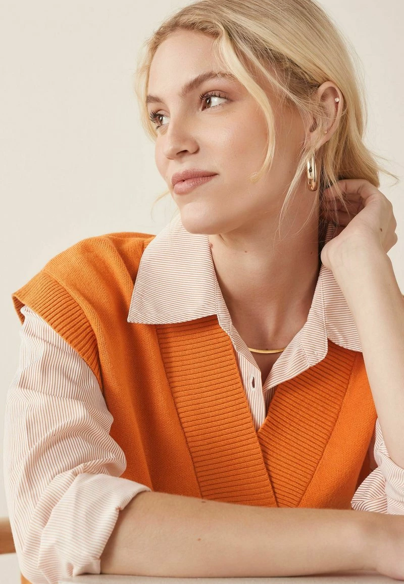 Next Damen DEEP VEE LAYER - Strickpullover - Yellow – Bild 4