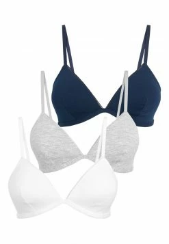 Next Damen 3 PACK - Triangel BH - Grey