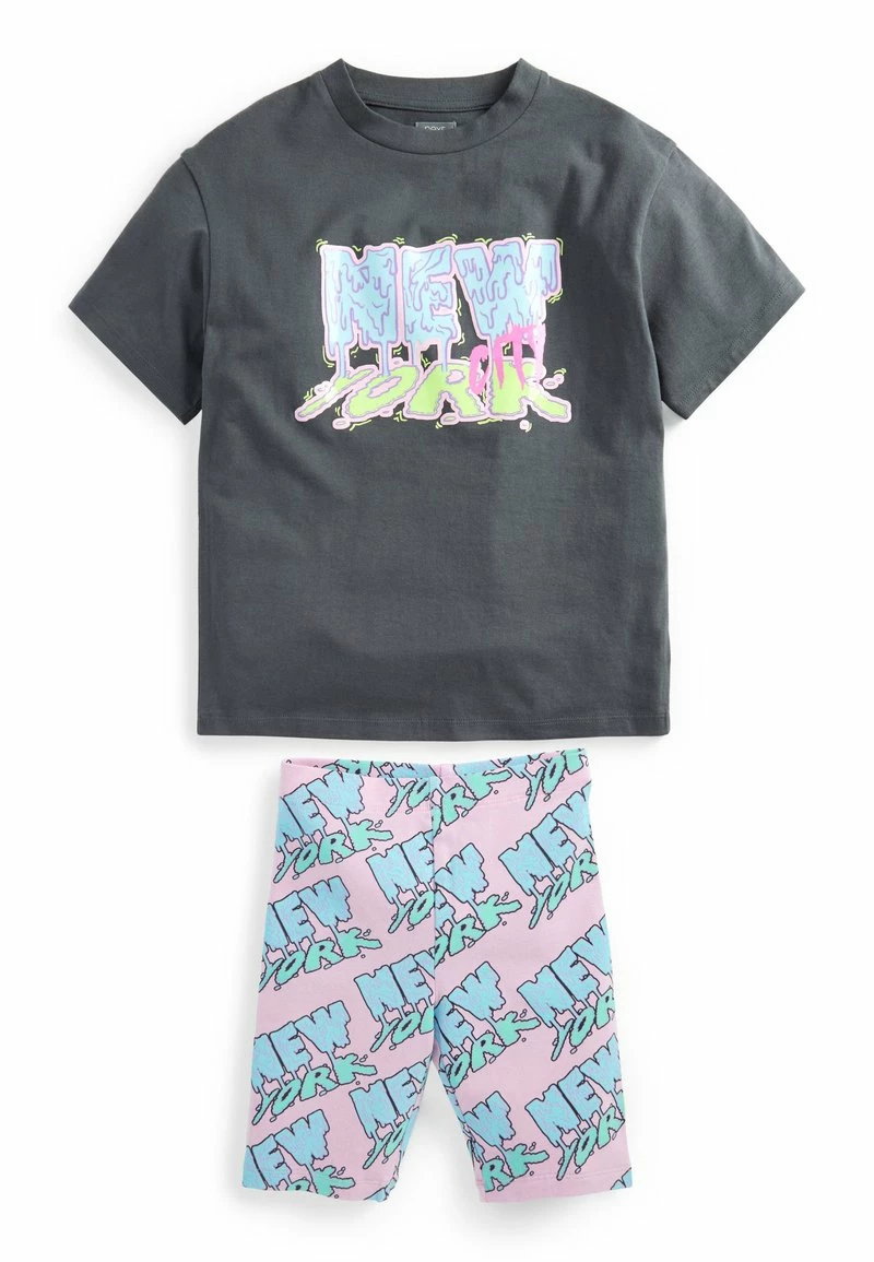 Next Kinder NEW YORK GRAFFITI SET (3-16YRS) - Shorts - Charcoal