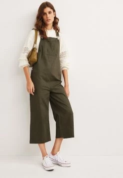 Next Damen ECRU - Latzhose - Khaki Green