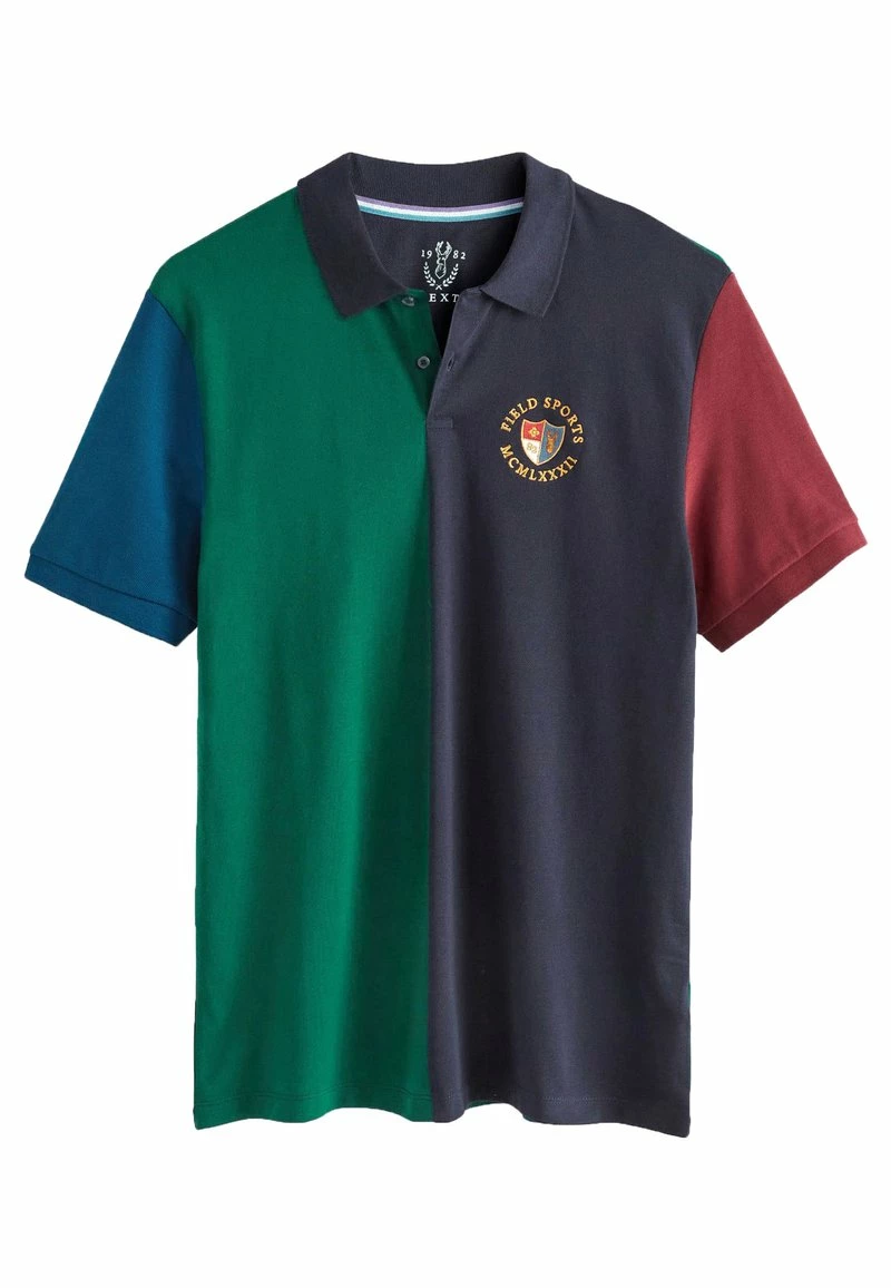 Next Herren Poloshirt - Navy Blue Green – Bild 6