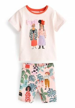 Next Kinder Shorts - Cream Pink Girls