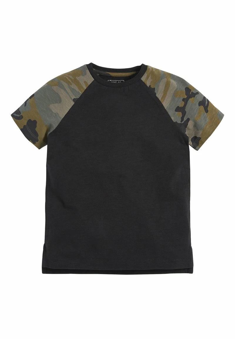 Next Kinder CAMOUFLAGE 3 PACK CAMO SHORT SLEEVE RAGLAN T-SHIRTS (3-16YRS) - T-Shirt Print - Black – Bild 2