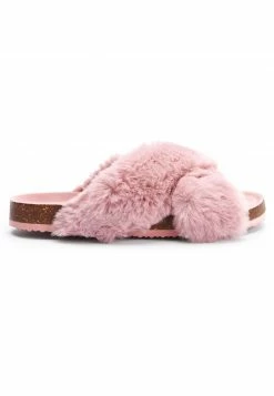Next Damen Hausschuh - Rose Pink Recycled Faux Fur