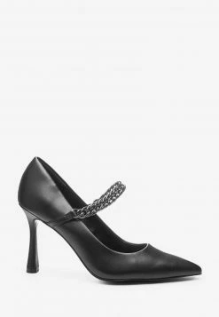Next Damen CHAIN POINTED - High Heel Pumps - Black