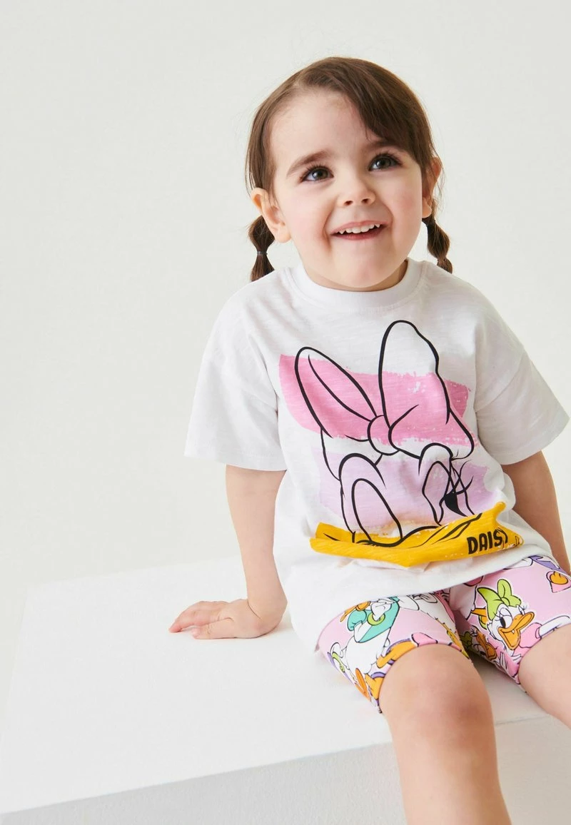 Next Kinder OVERSIZED SET - Shorts - Daisy Duck White Pink