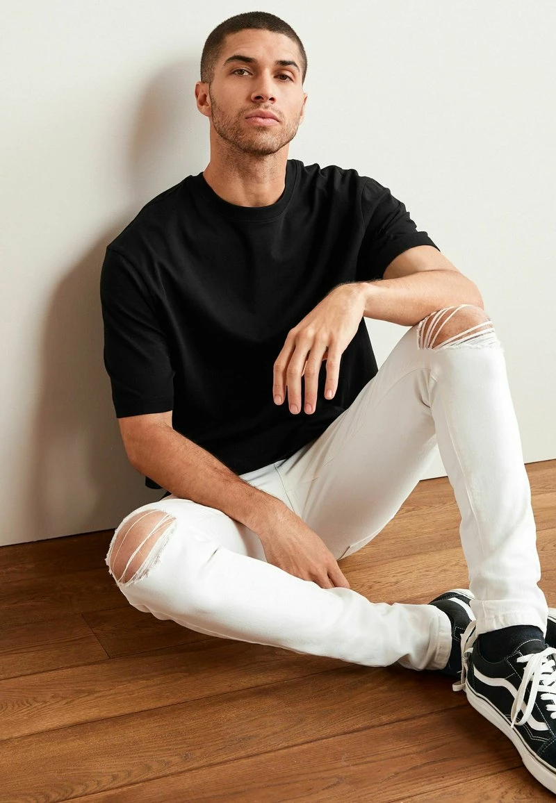 Next Herren T-Shirt Basic - Black – Bild 3