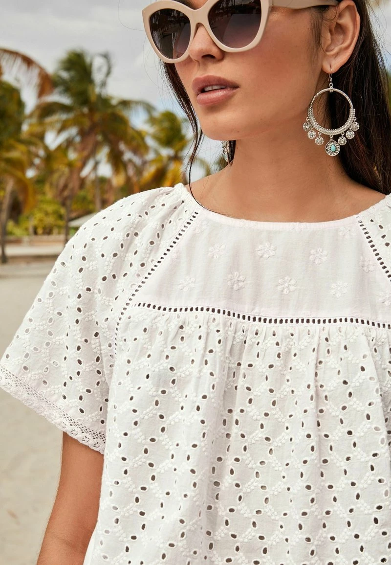 Damen NEXT BRODERIE - Bluse - White – Bild 4