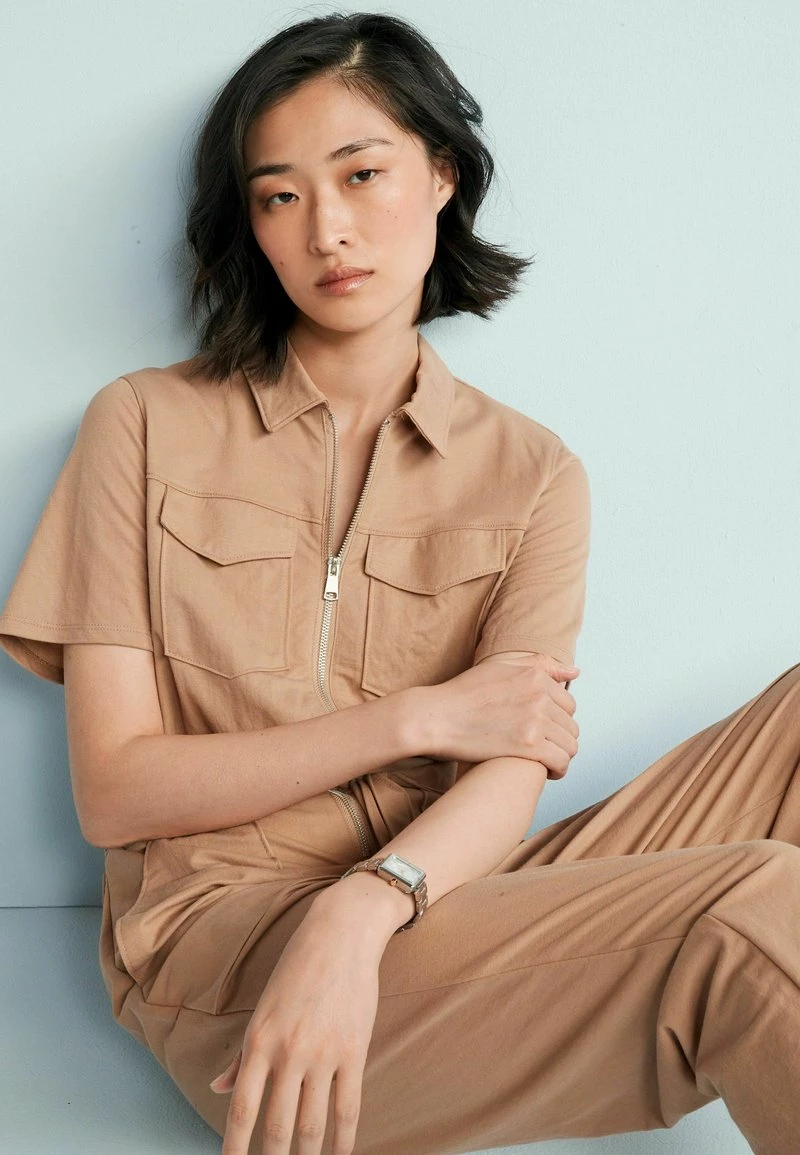 Next Damen ZIP UTILITY - Jumpsuit - Tan Brown – Bild 3