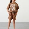Next Kinder SET - Shorts - Chocolate Brown