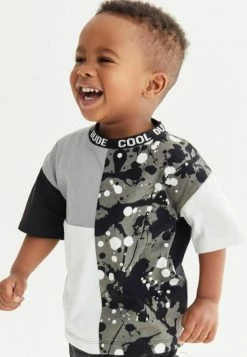 Next SHORT SLEEVE - T-Shirt Print - Black | Kinder