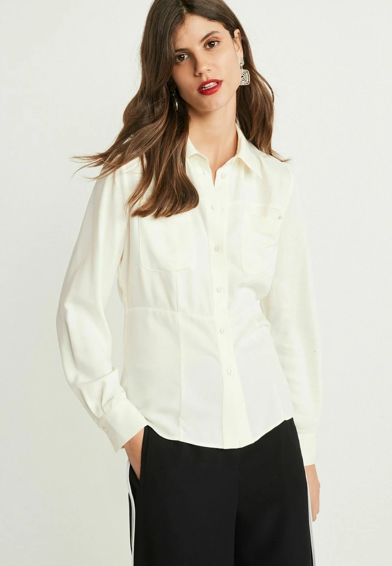 Next Damen SLIM - Hemdbluse - Cream
