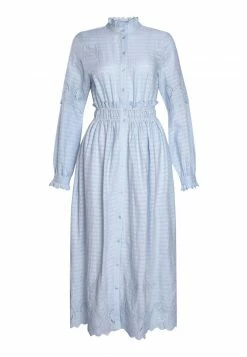 Next Damen LONG SLEEVE - Blusenkleid - Light Blue