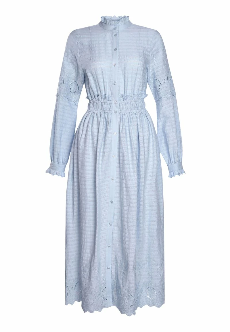 Next Damen LONG SLEEVE - Blusenkleid - Light Blue