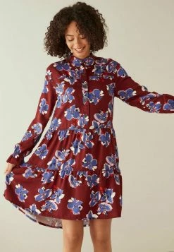 Next Damen Blusenkleid - Berry