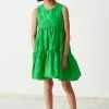 Next Kinder TIERED BRODERIE - Freizeitkleid - Green