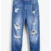 Next Kinder MOM - Jeans Straight Leg - Destroyed Denim