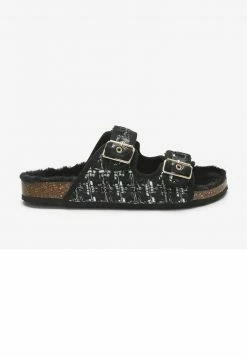 Next Damen Pantolette Flach - Black (a37727)