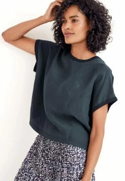 Next Damen T-Shirt Basic - Dark Blue