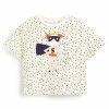 Next Kinder APPLIQUÃ© (3MTHS-7YRS) - T-Shirt Print - Super Girl Ecru White