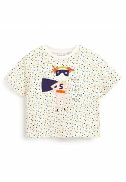 Next Kinder APPLIQUÃ© (3MTHS-7YRS) - T-Shirt Print - Super Girl Ecru White