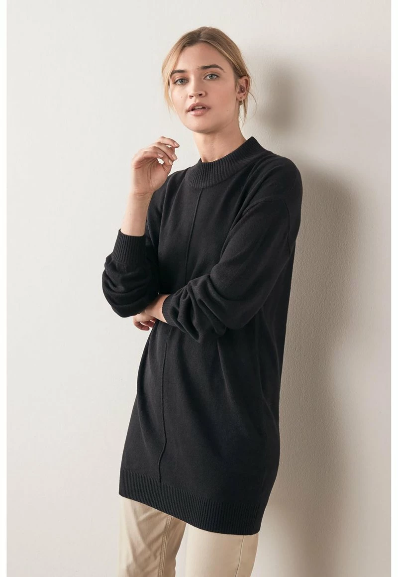 Next Damen LONG COSY - Strickpullover - Black