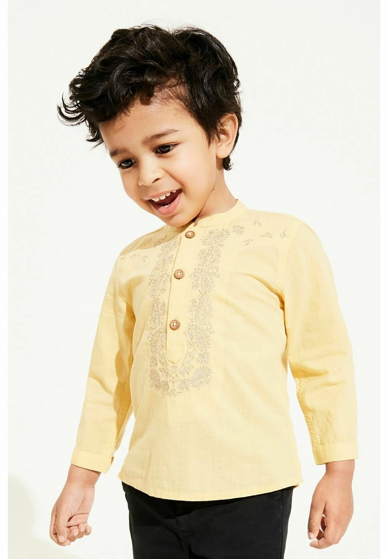 Next Kinder EMBROIDERED KURTA - Hemd - Yellow