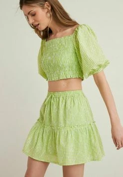 Next Damen A-Linien-Rock - Green Floral